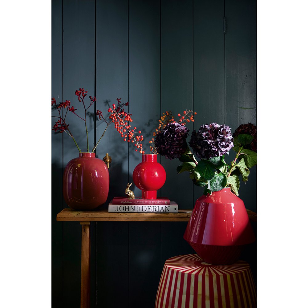 Vaas Metaal Rood 24cm