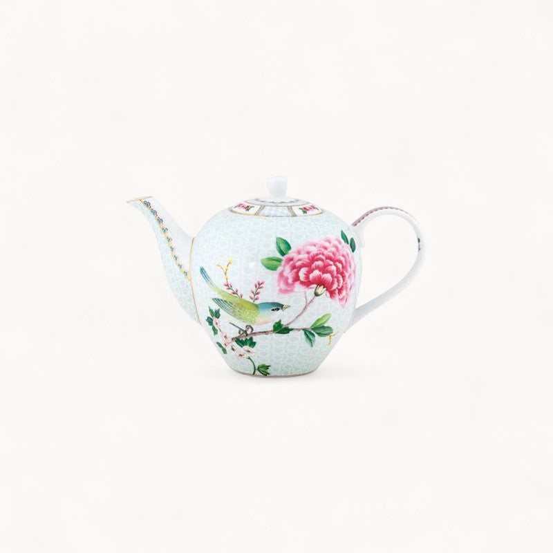 Tea Pot Large Blushing Birds White 1.6ltr
