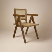 Eetkamerstoel Creo - Naturel / Teak / Rotan