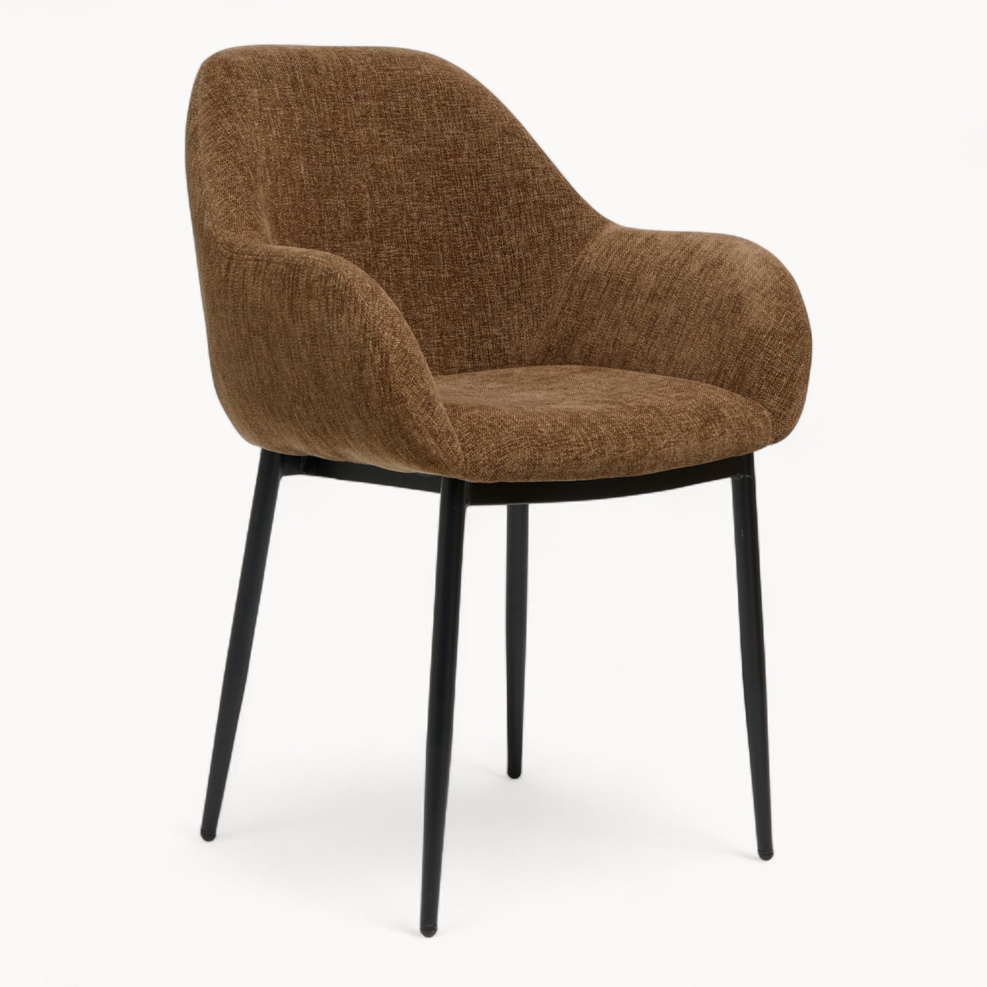 Eetkamerstoel Zara van stof, 2 stuks