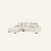 3 -zits hoekbank - stof RIB - RIB920 Naturel - Hoek links
