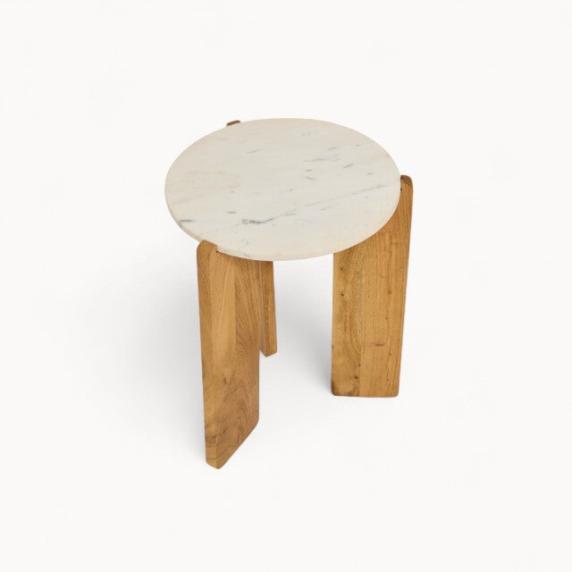 Bijzettafel Avelle van marmer