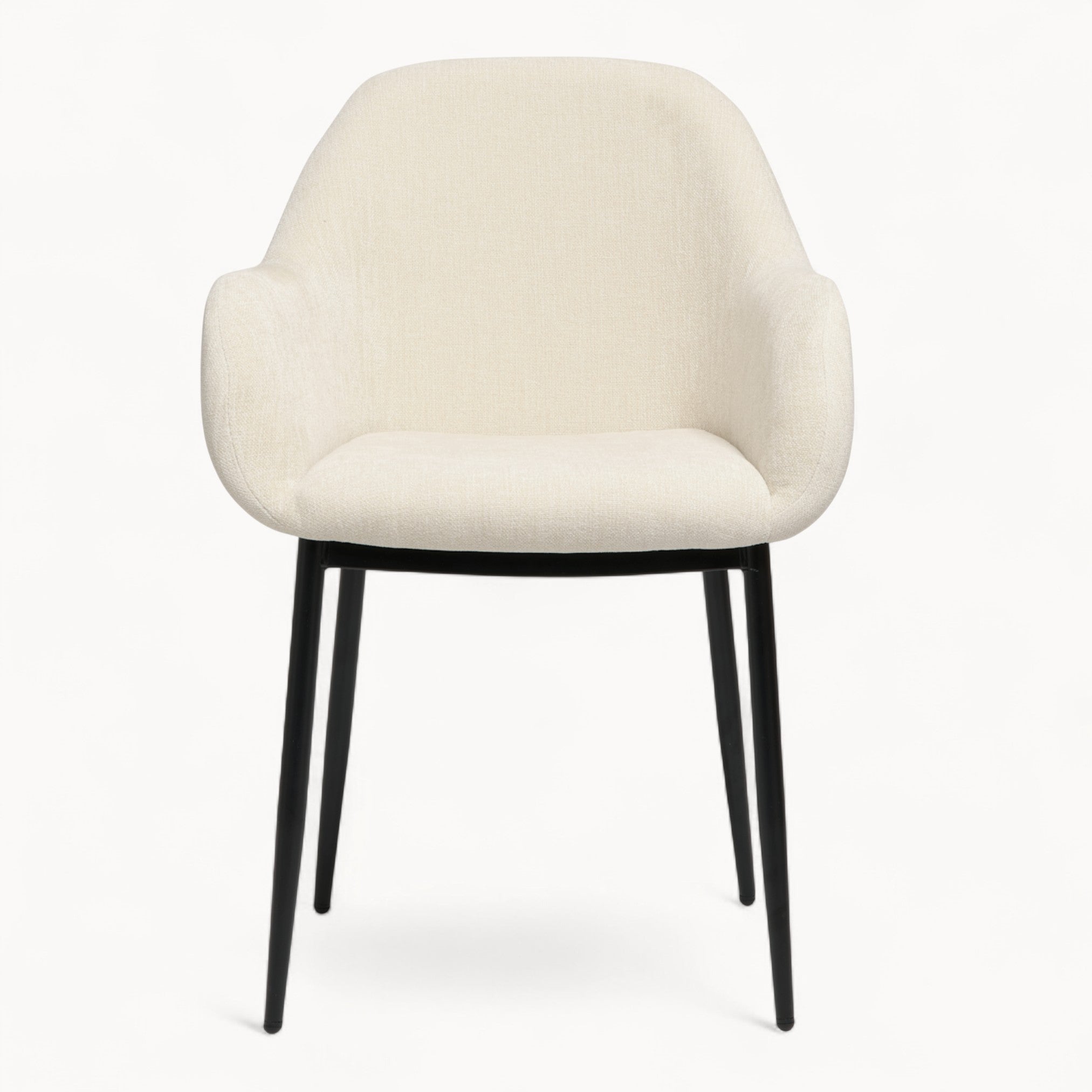 Eetkamerstoel Zara van stof, 2 stuks