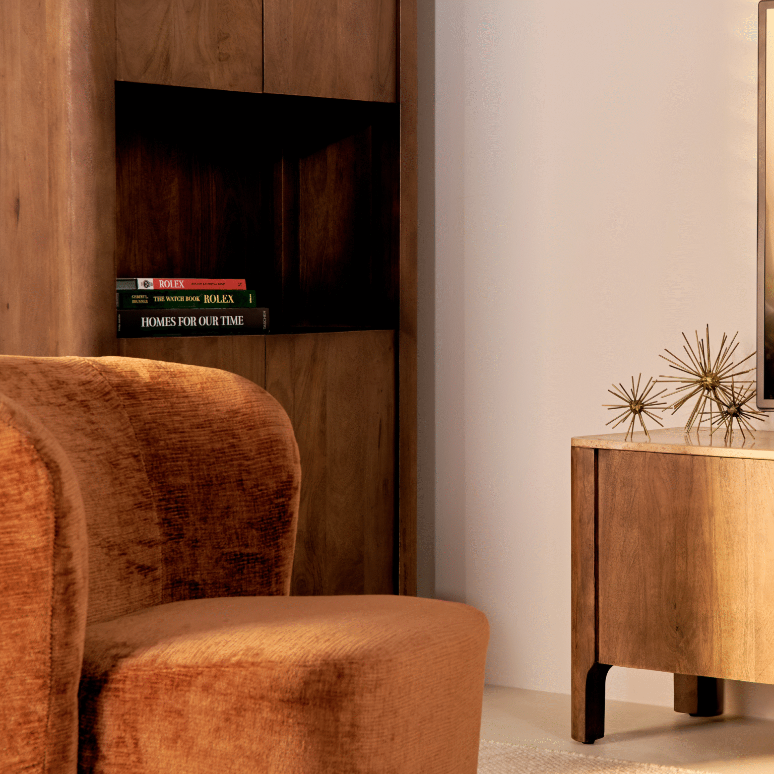 Nova Wandkast - Bruin marmer 180cm