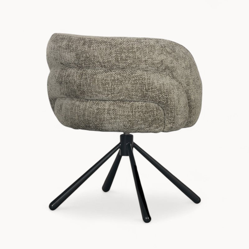 Draaifauteuil Pebble uit Bouclé
