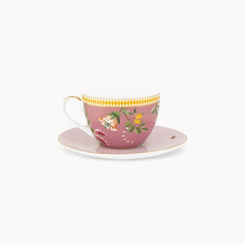 Set/2 Cups & Saucers La Majorelle Pink 280ml