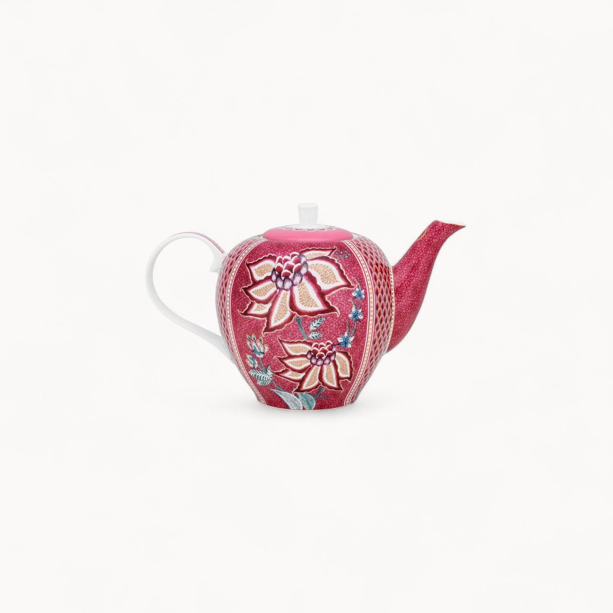 Theepot Pip Studio Large Flower Festival Dark Pink 1.6 L