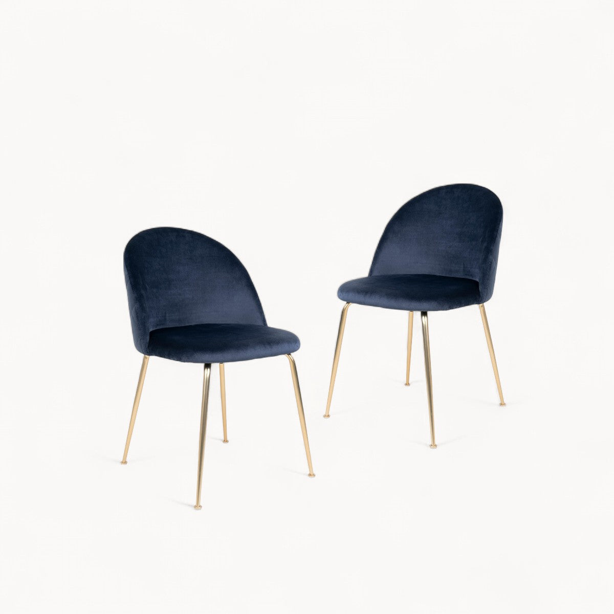 Fluwelen stoelen Velora, 2 stuks