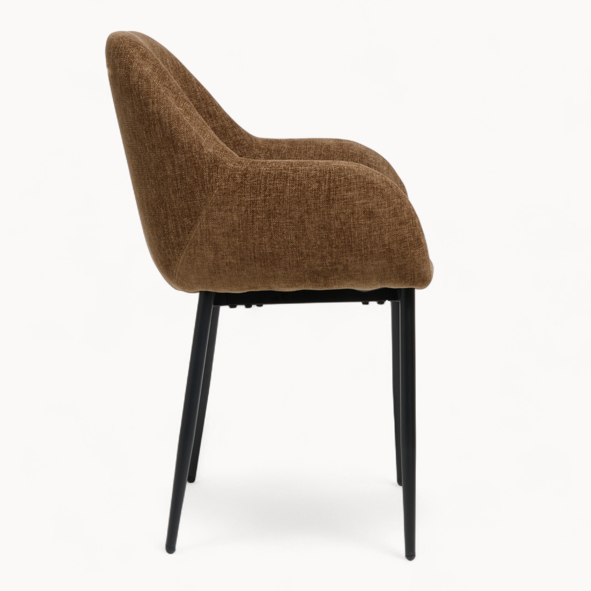 Eetkamerstoel Zara van stof, 2 stuks