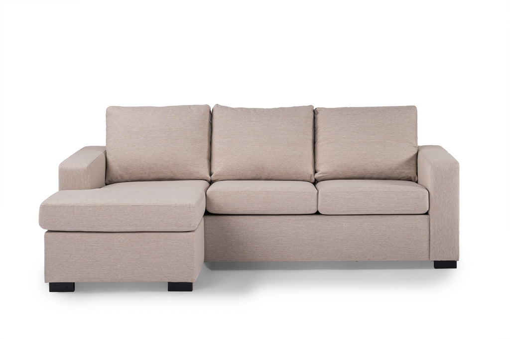 3-zits bank - stof Inari 22 - I460 Beige - Hoek links/rechts