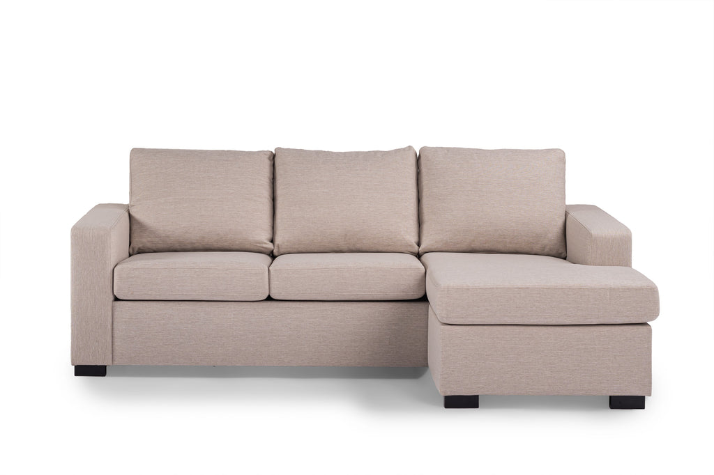 3-zits bank - stof Inari 22 - I460 Beige - Hoek links/rechts