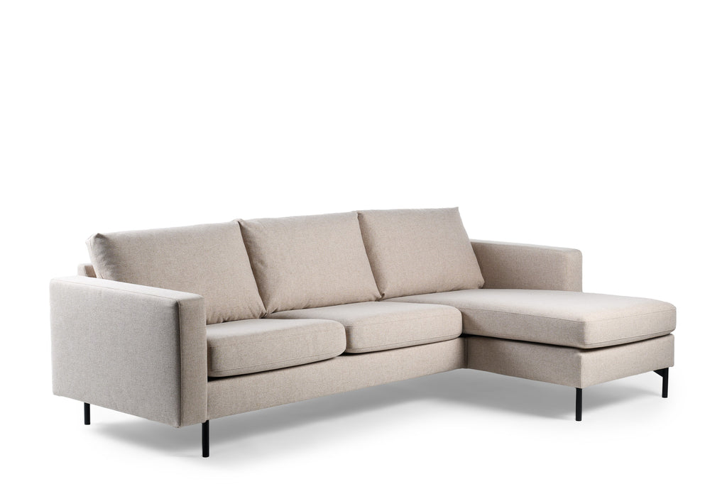 3-zits hoekbank - stof Chloe - C460 Beige - Hoek links/rechts