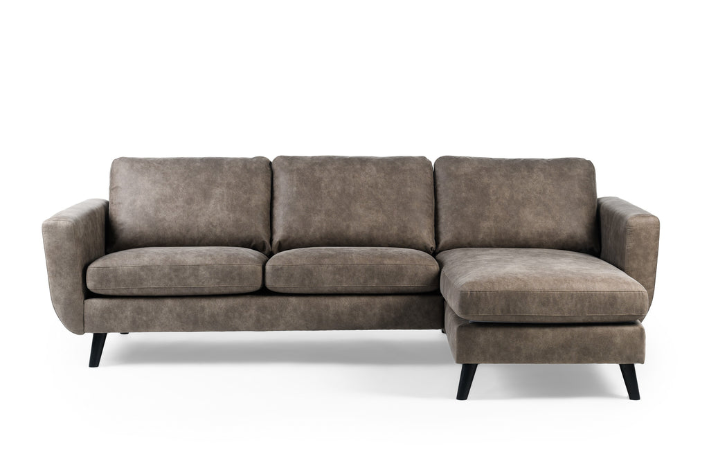 3-zits hoekbank - stof Savannah - S520 Taupe - Hoek links/rechts