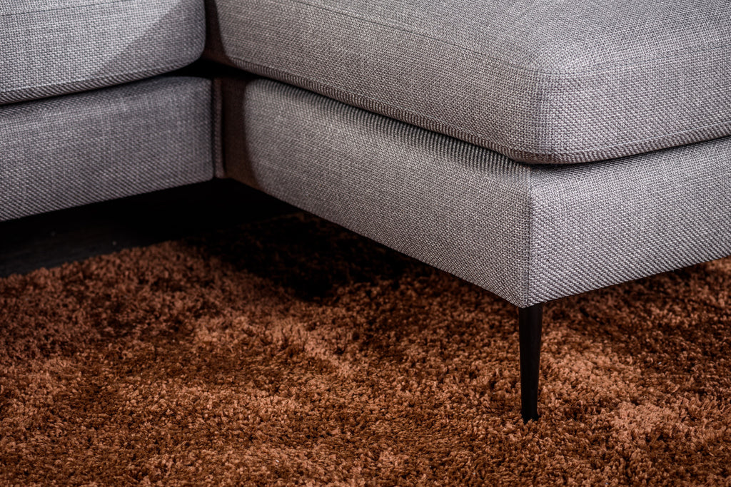 3-zits hoekbank - stof Woven - W520 Taupe - Hoek links/rechts