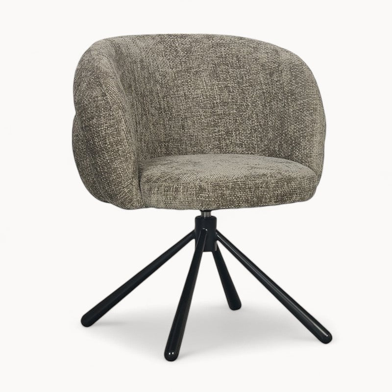 Draaifauteuil Pebble uit Bouclé