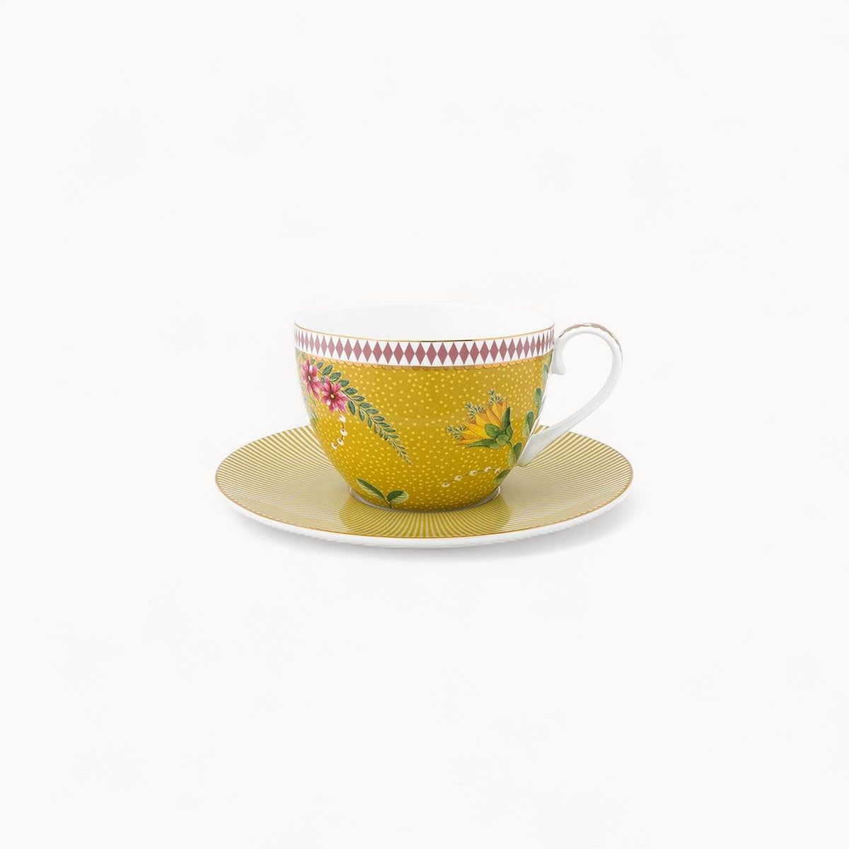Set/2 Cups & Saucers La Majorelle Yellow 280ml