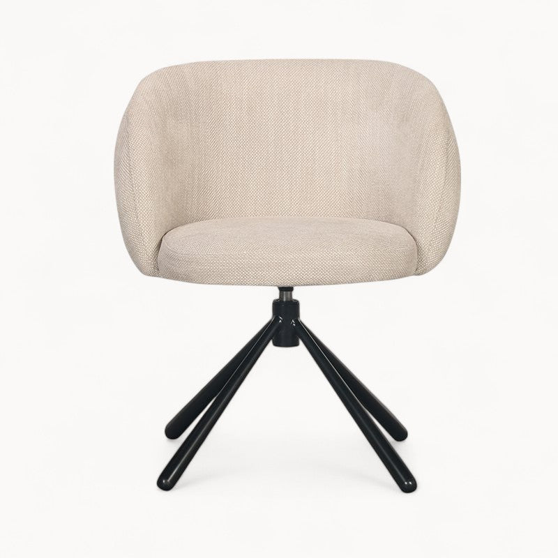 Draaifauteuil Pebble uit Bouclé