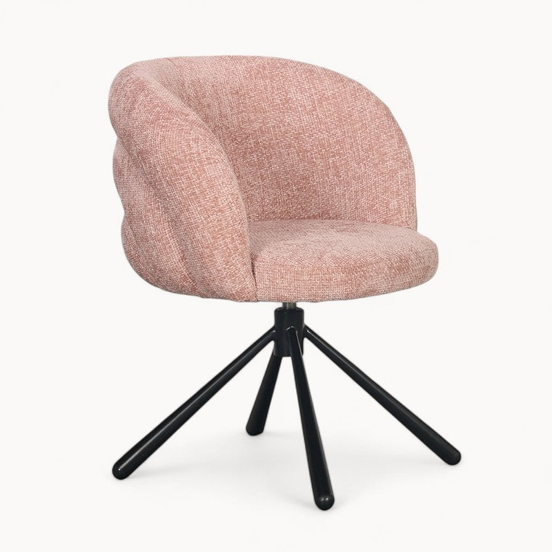 Draaifauteuil Pebble uit Bouclé
