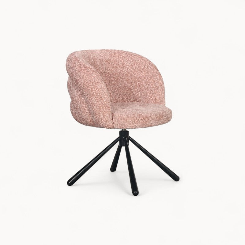 Draaifauteuil Pebble uit Bouclé