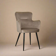 Oorfauteuil Simone - Zandwit / Stof - Set van 2