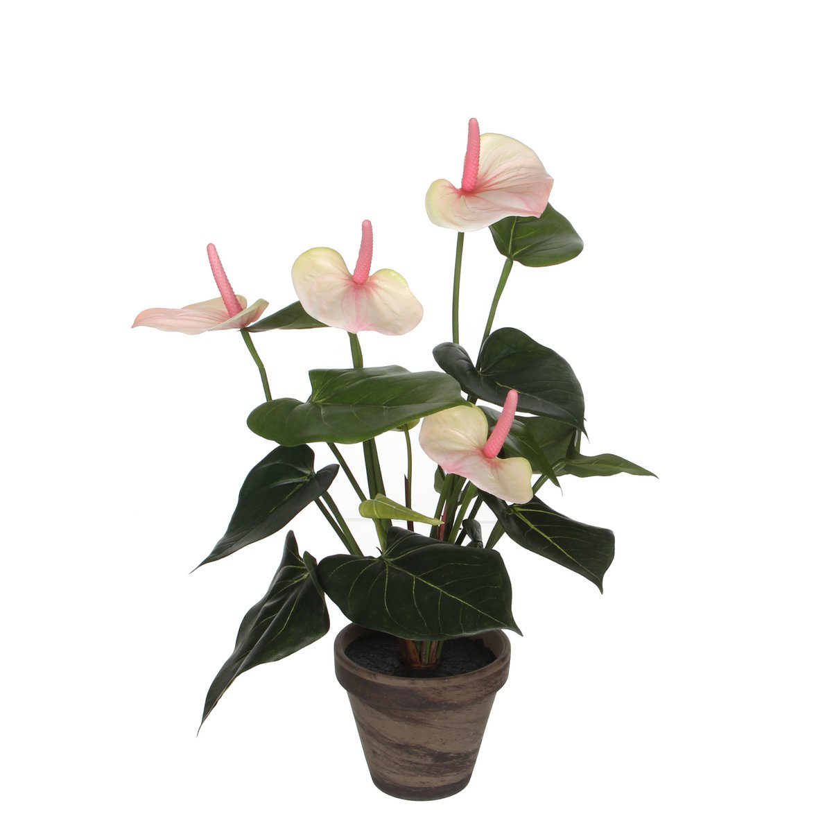 Anthurium Kunstplant 40 cm (in bloempot)