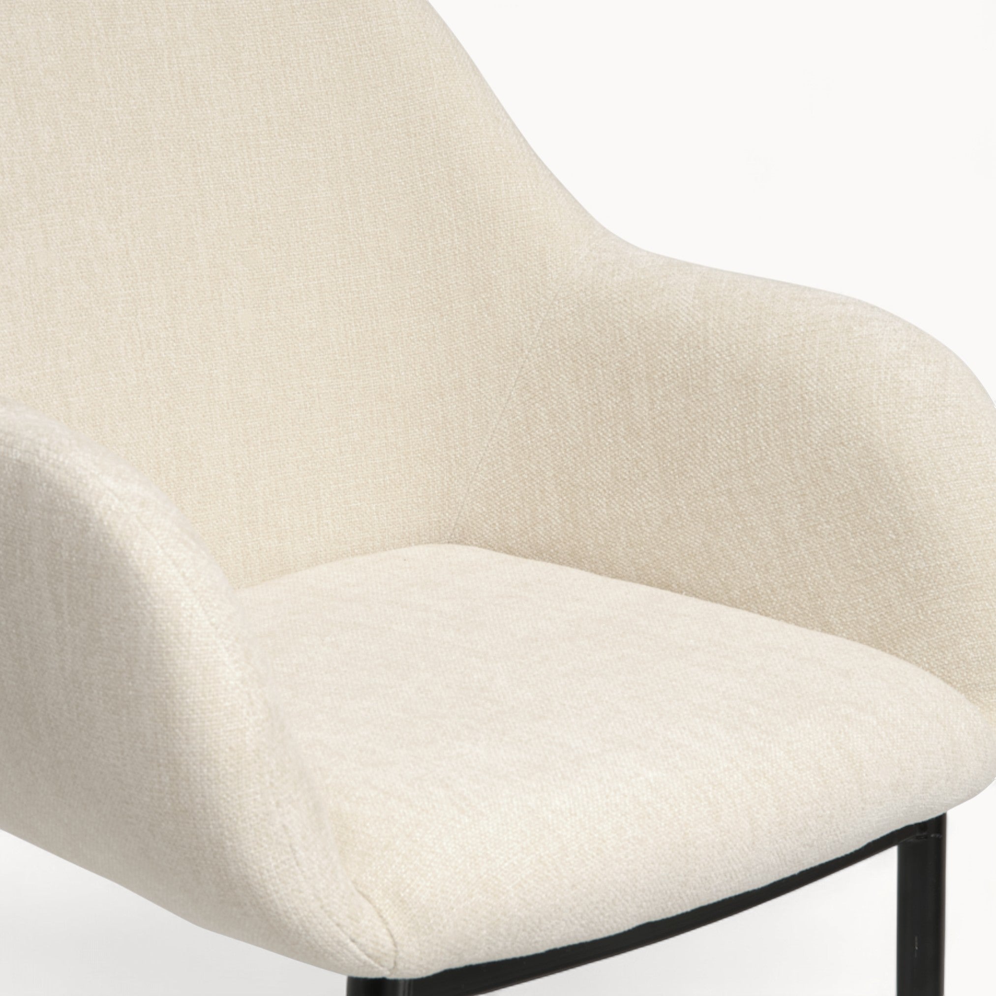 Eetkamerstoel Zara van stof, 2 stuks