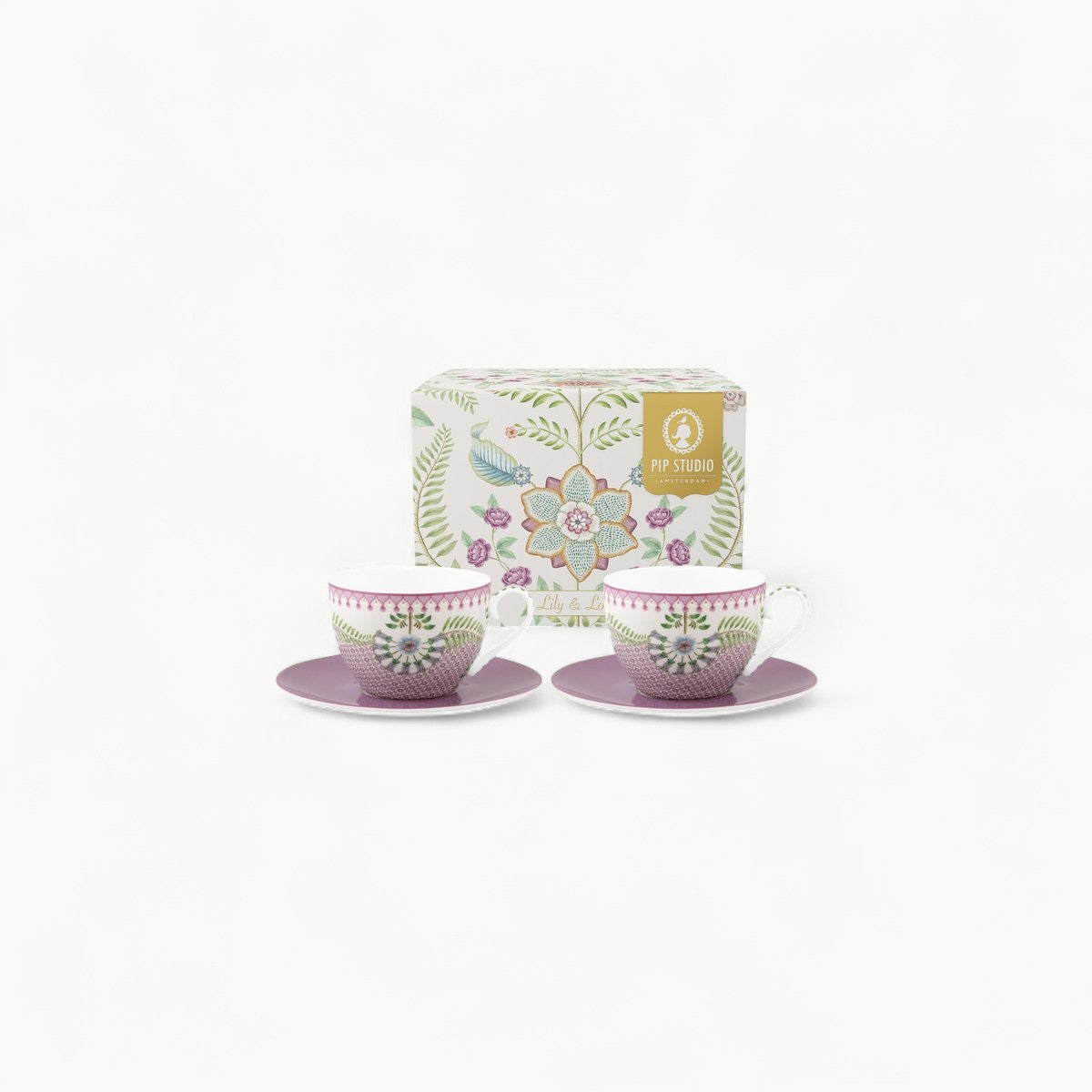 Set/2 Cups and Saucers Lily&Lotus 280ml