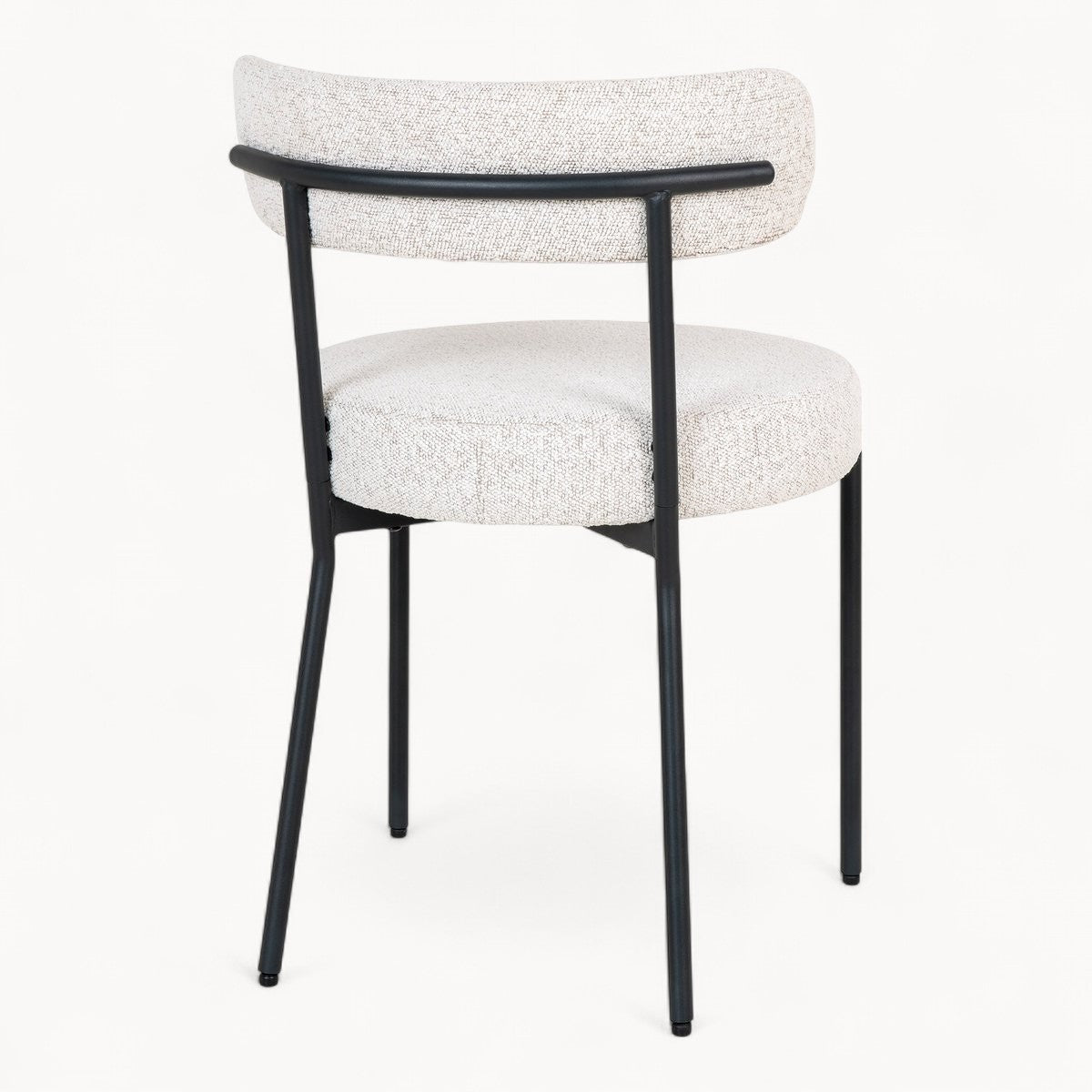 Bouclé gestoffeerde stoelen Alba, 2 stuks