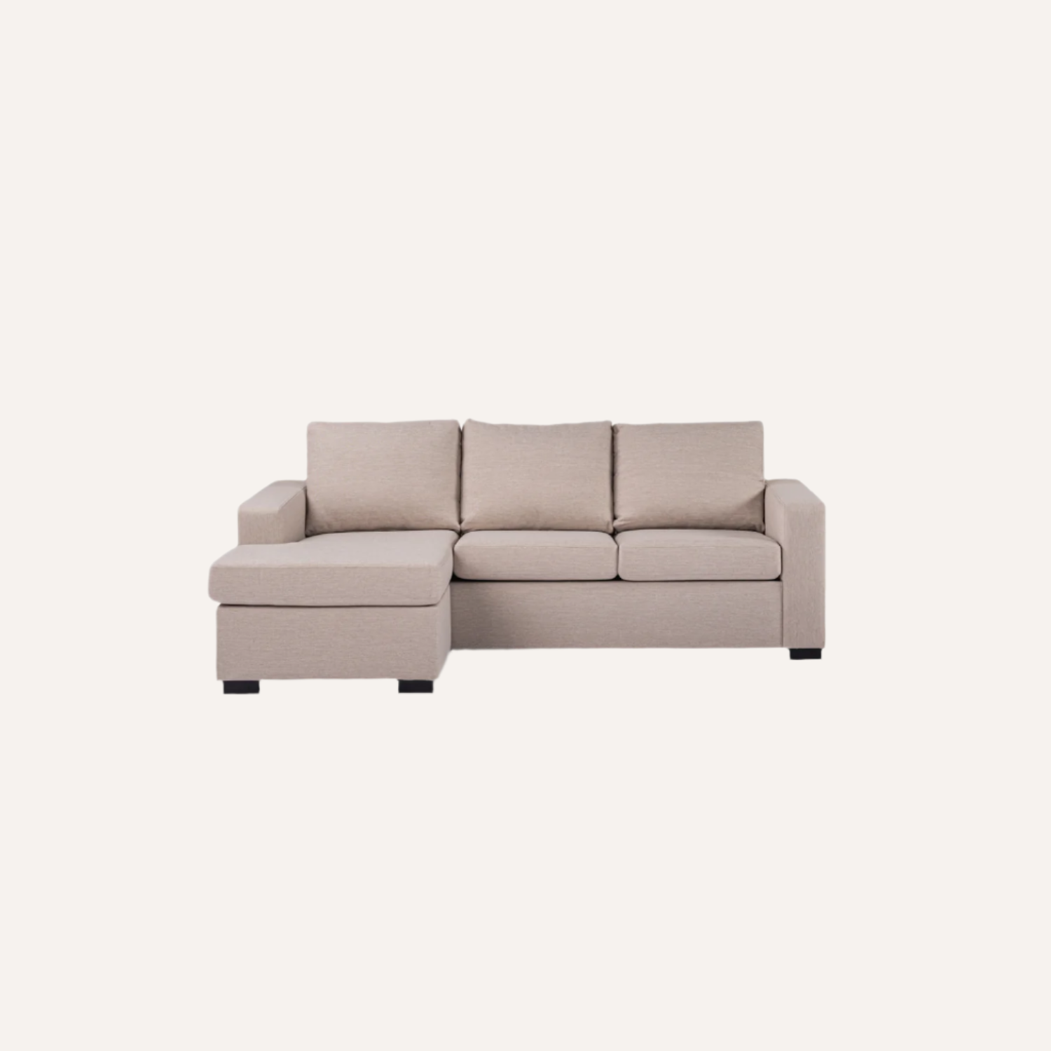 3-zits bank - stof Inari 22 - I460 Beige - Hoek links/rechts