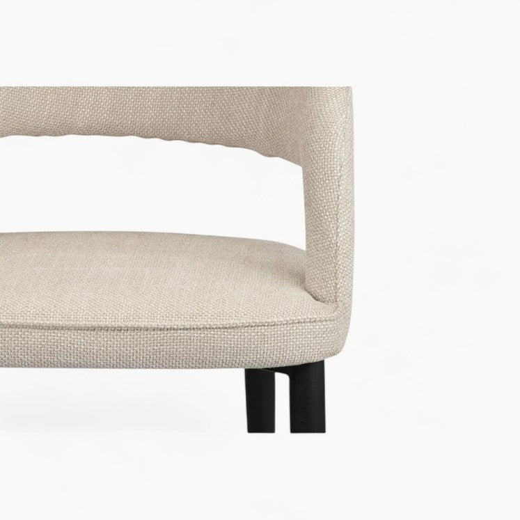 Gestoffeerde stoelen Lois, 2 stuks