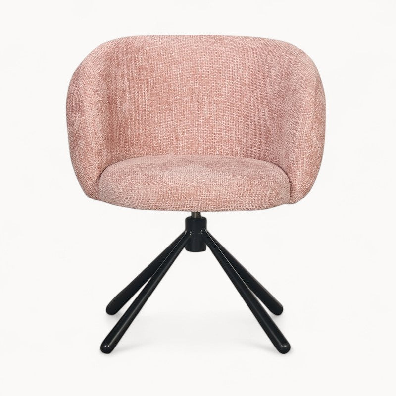 Draaifauteuil Pebble uit Bouclé