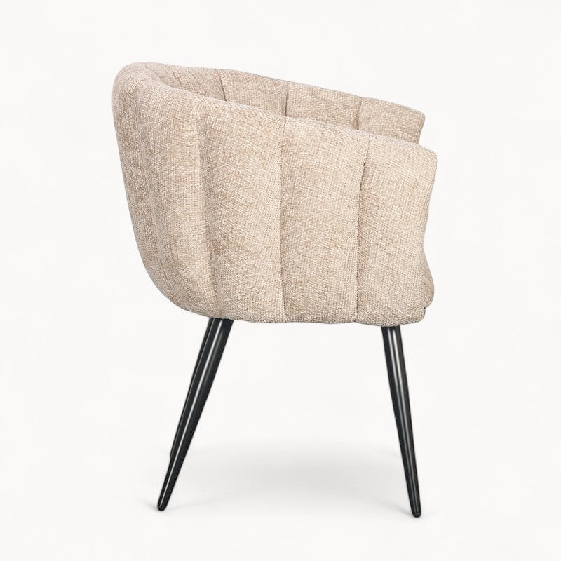 Gestoffeerde stoelen Cairo, 2 stuks