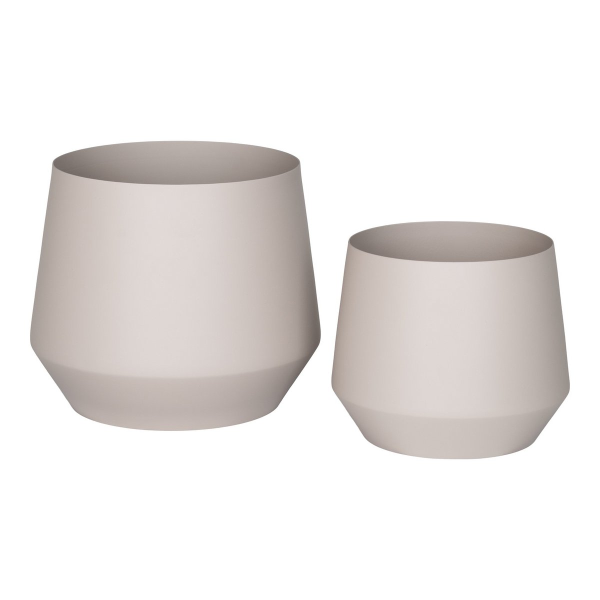 Trofa Flower Pot - Bloempot, staal, zand, set van 2