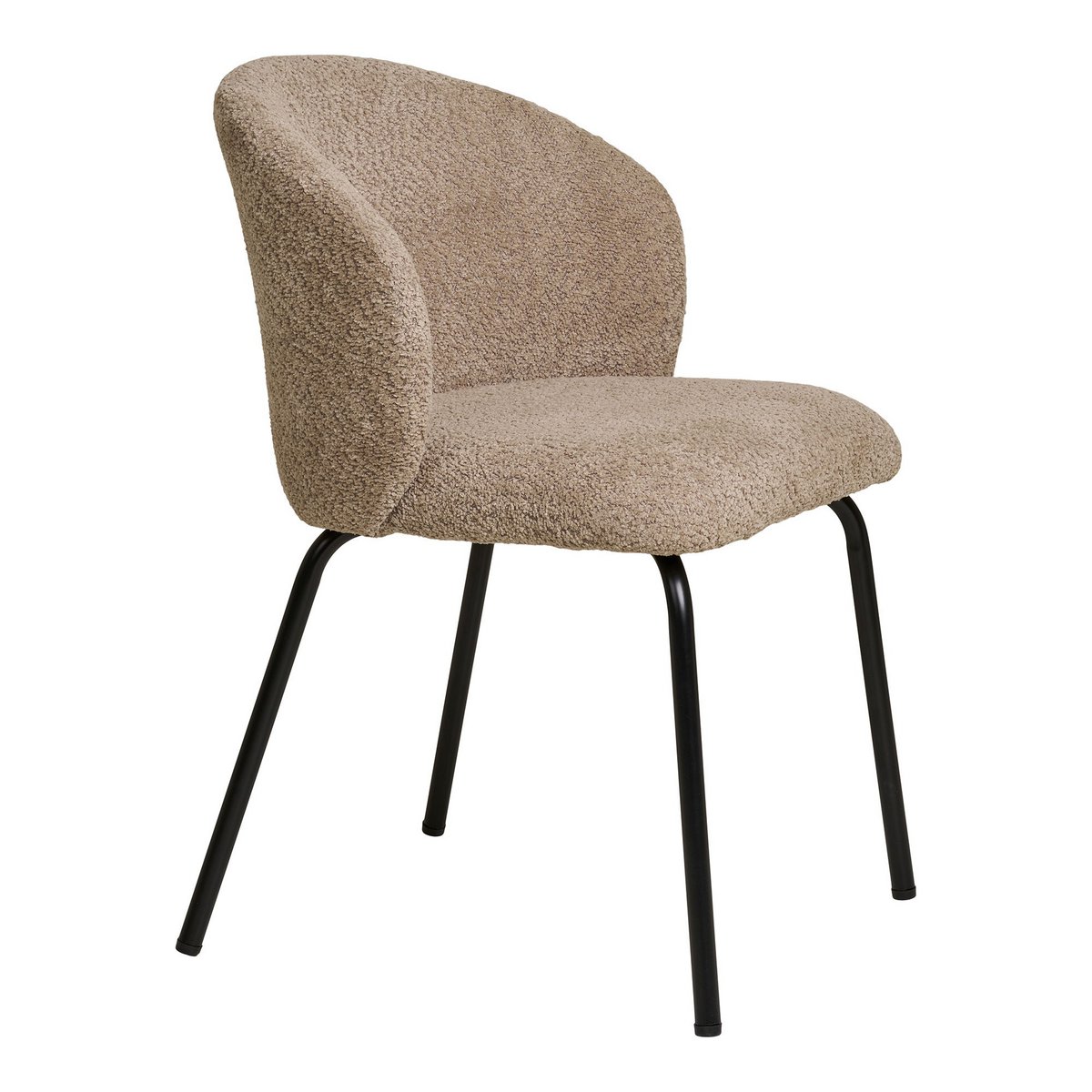 Safira Eetkamerstoel - Beige / Bouclé - Set van 2