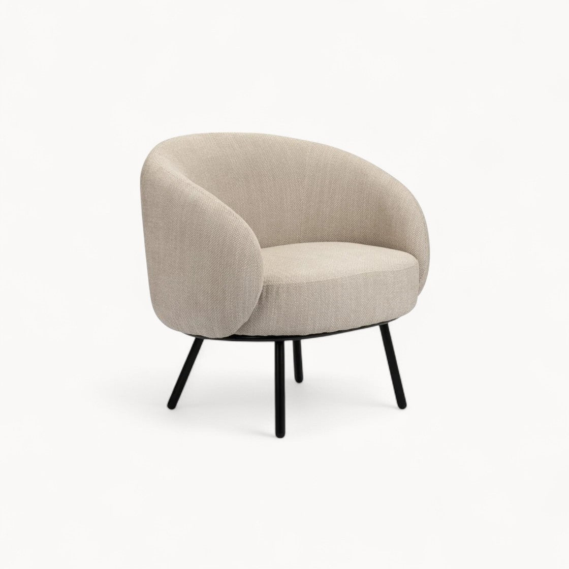 Loungefauteuil Solace uit Bouclé