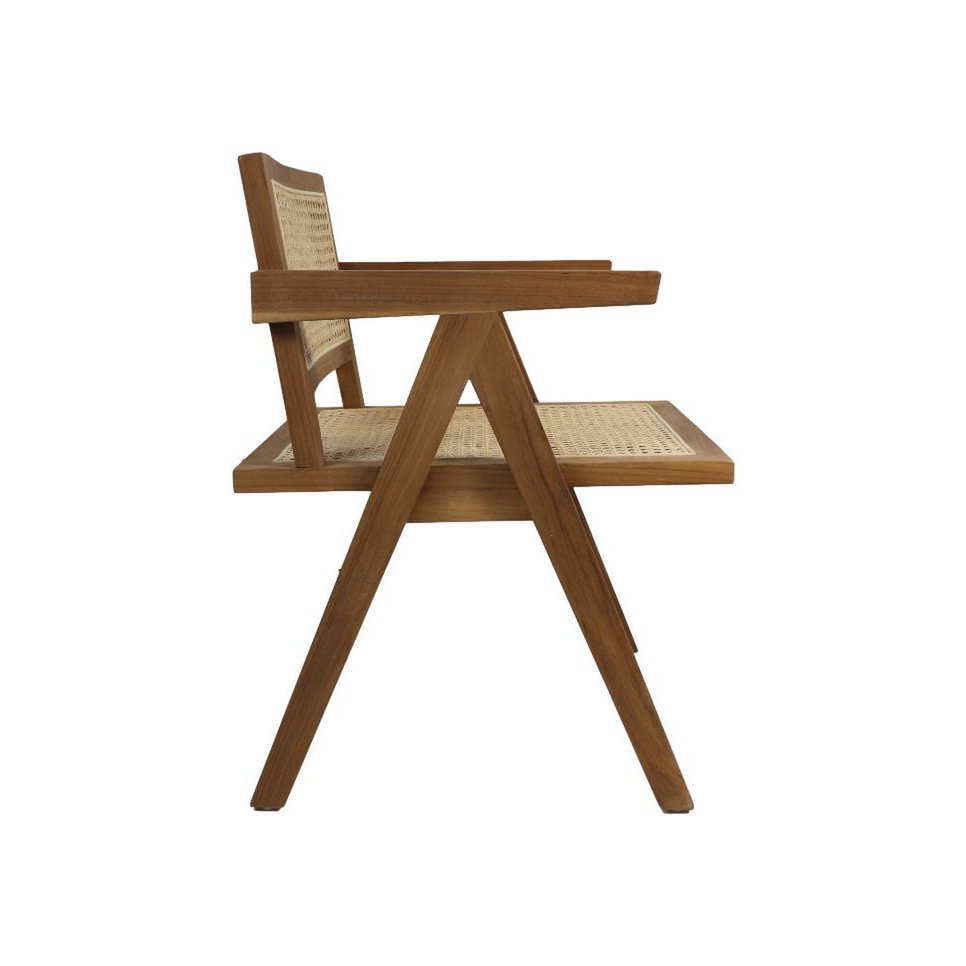 Fauteuil - Naturel - Teak / Rotan