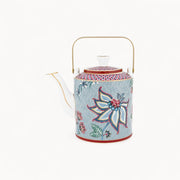Giftset Teapot Oriental Flower Festival Blue 1 ltr