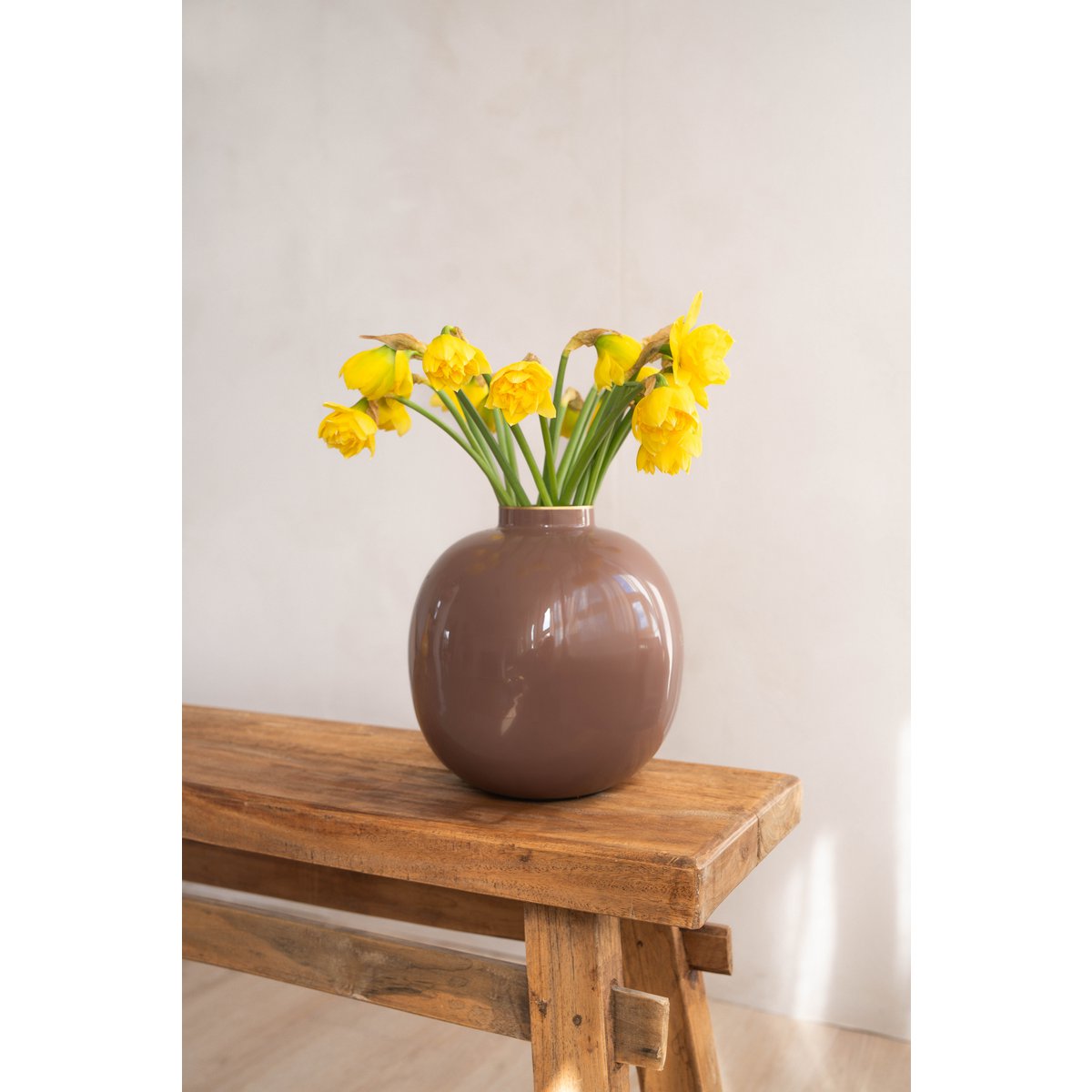 Vaas Metaal Bruin 23cm
