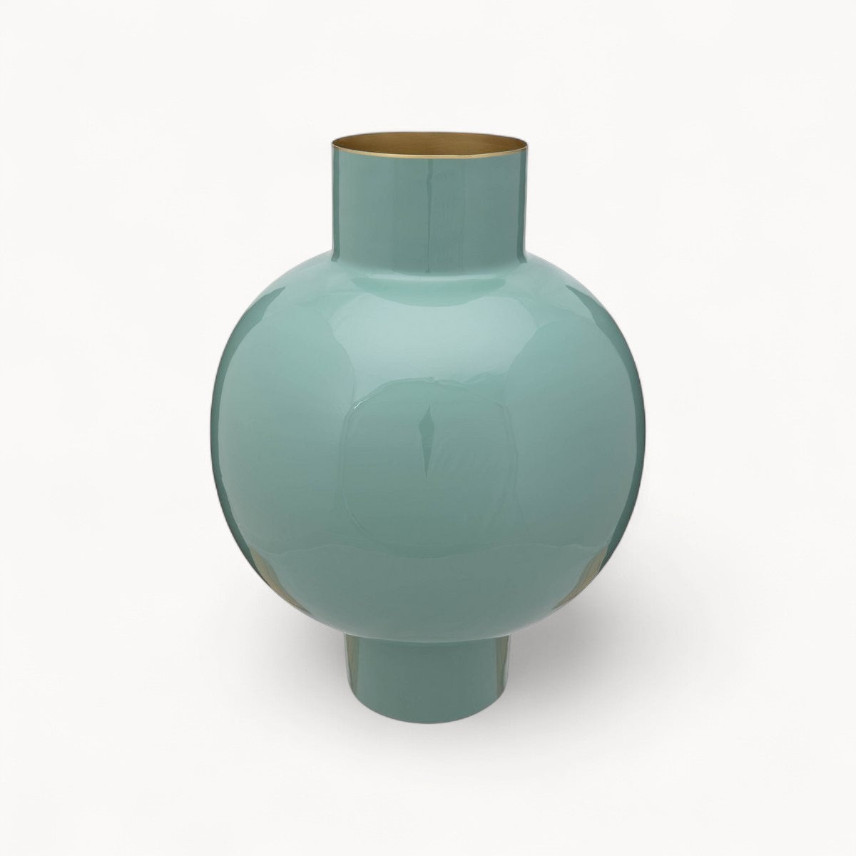 Vase Metal Large Soft Green 31.5x42cm