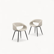 Gestoffeerde stoelen Whale, 2 stuks