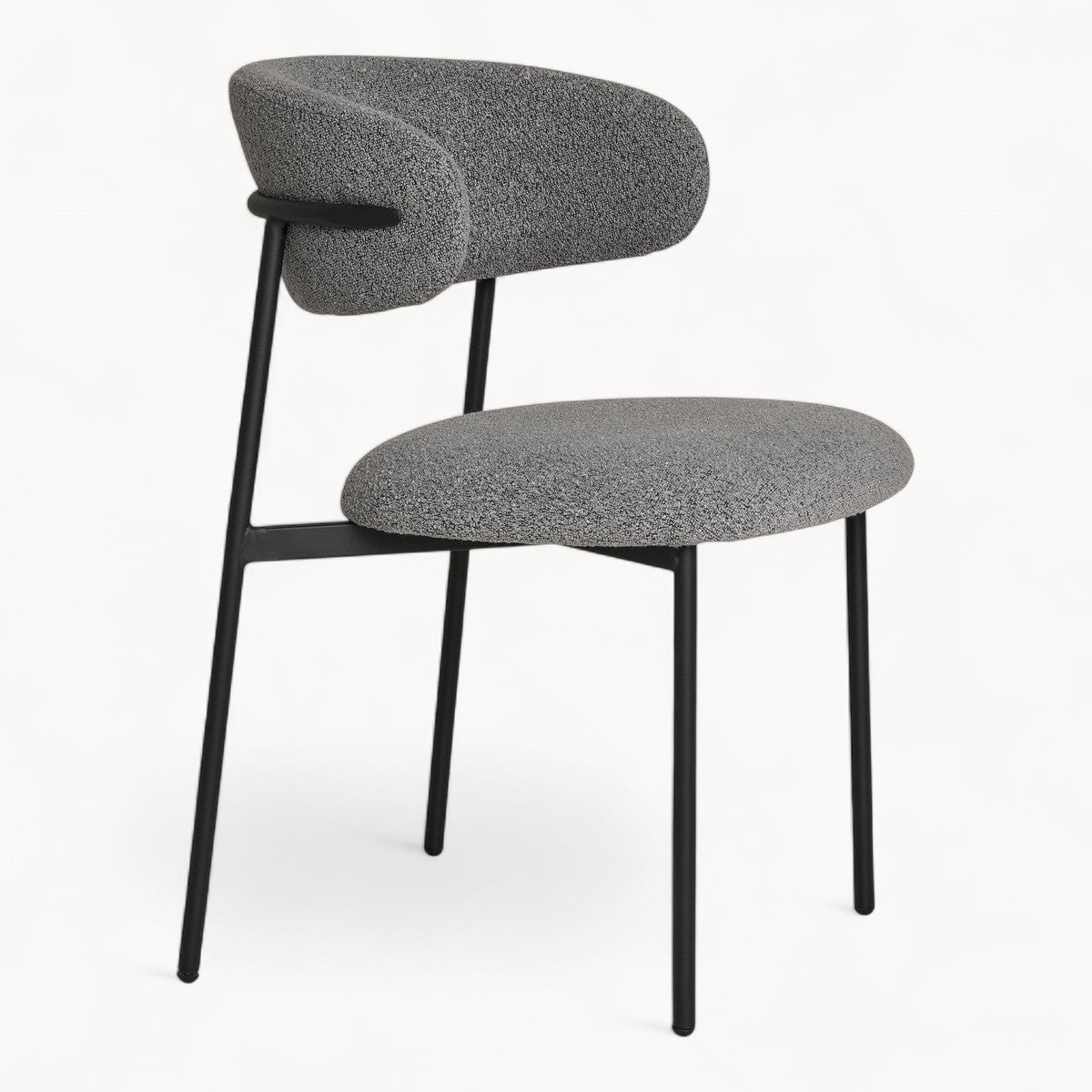 Bouclé stoelen Nord, 2 stuks