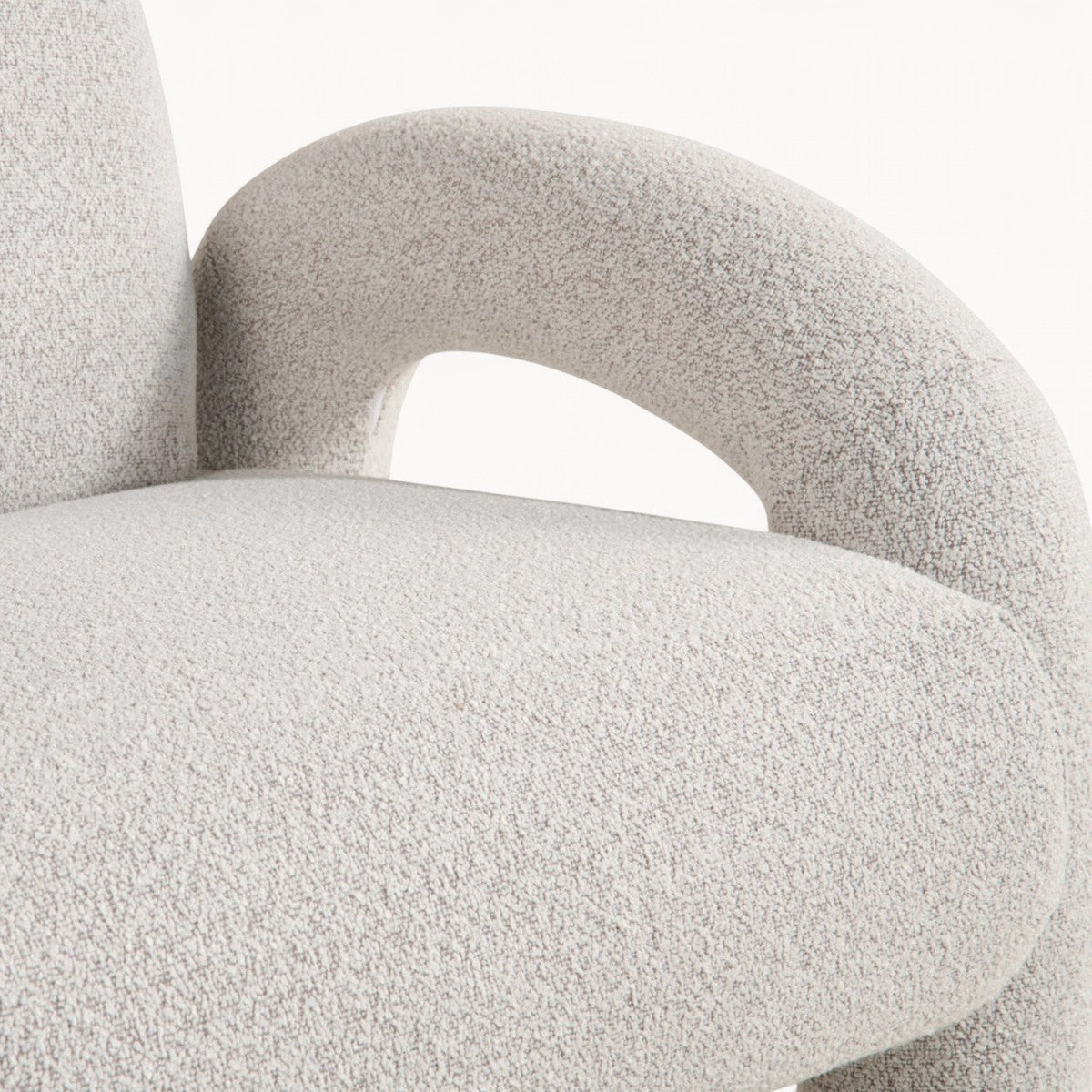Loungefauteuil Cloudline uit Bouclé