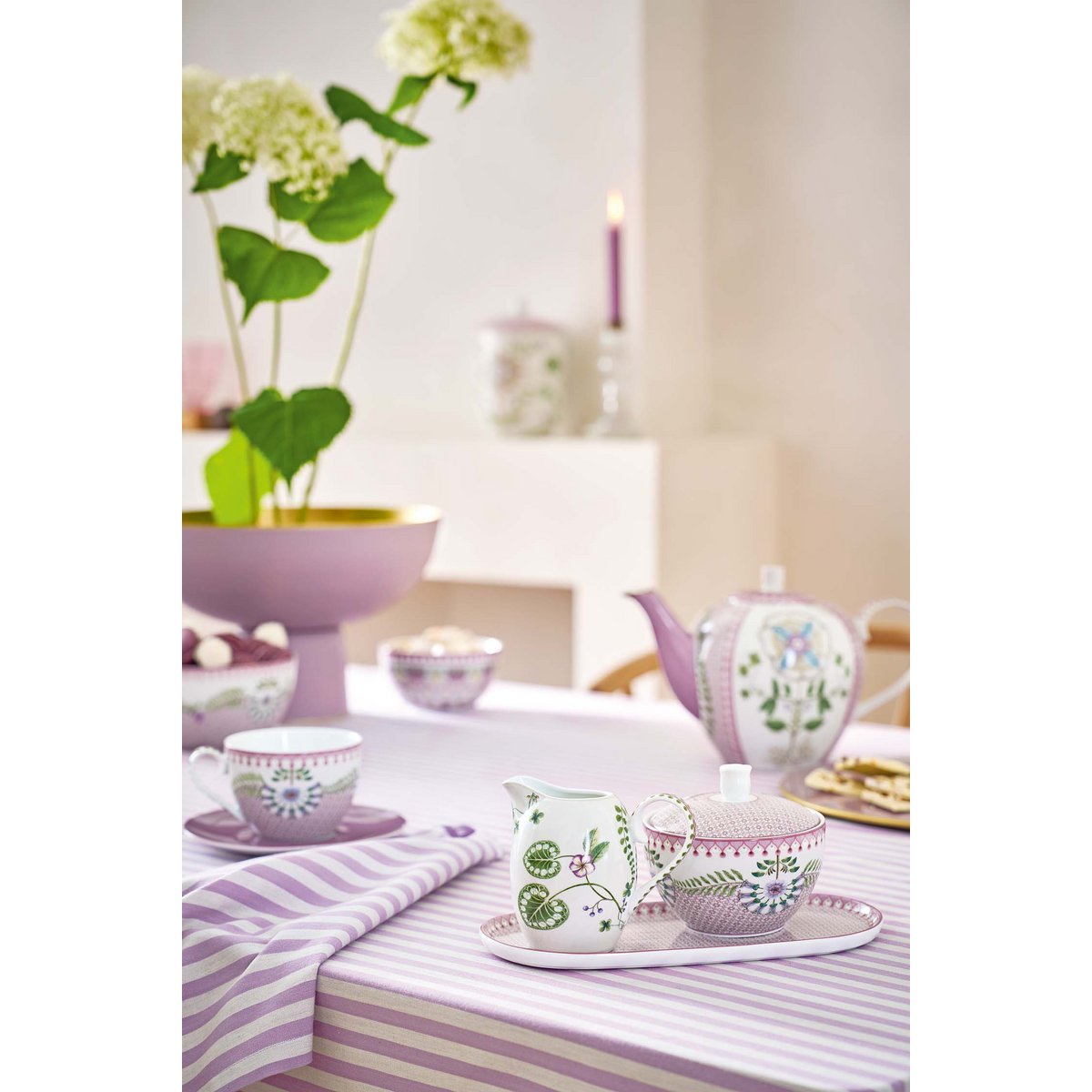 Theepot Lily & Lotus Tiles Lilac 1.6 L