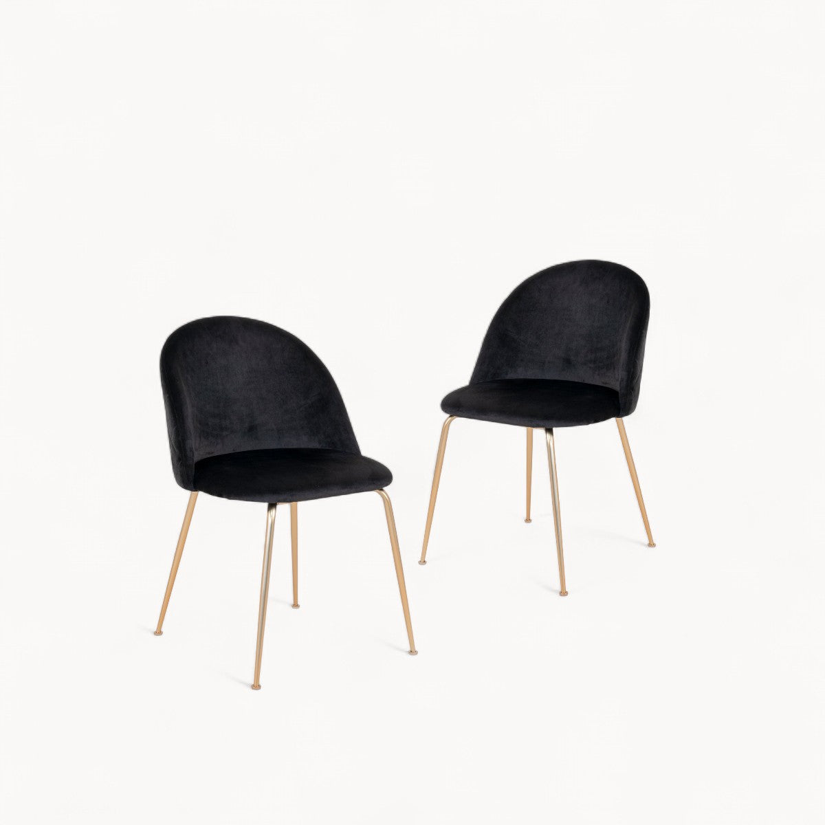 Fluwelen stoelen Velora, 2 stuks