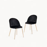 Fluwelen stoelen Velora, 2 stuks