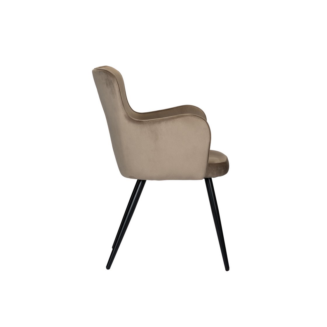 Oorfauteuil Simone - Zandwit / Stof - Set van 2