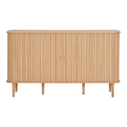 Nikko Side Board - Natural, MDF/Pine, 140x40x79 cm