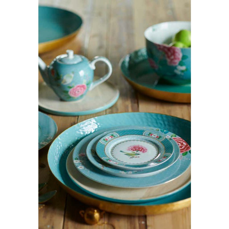 Tea Pot Large Blushing Birds Blue 1.6ltr