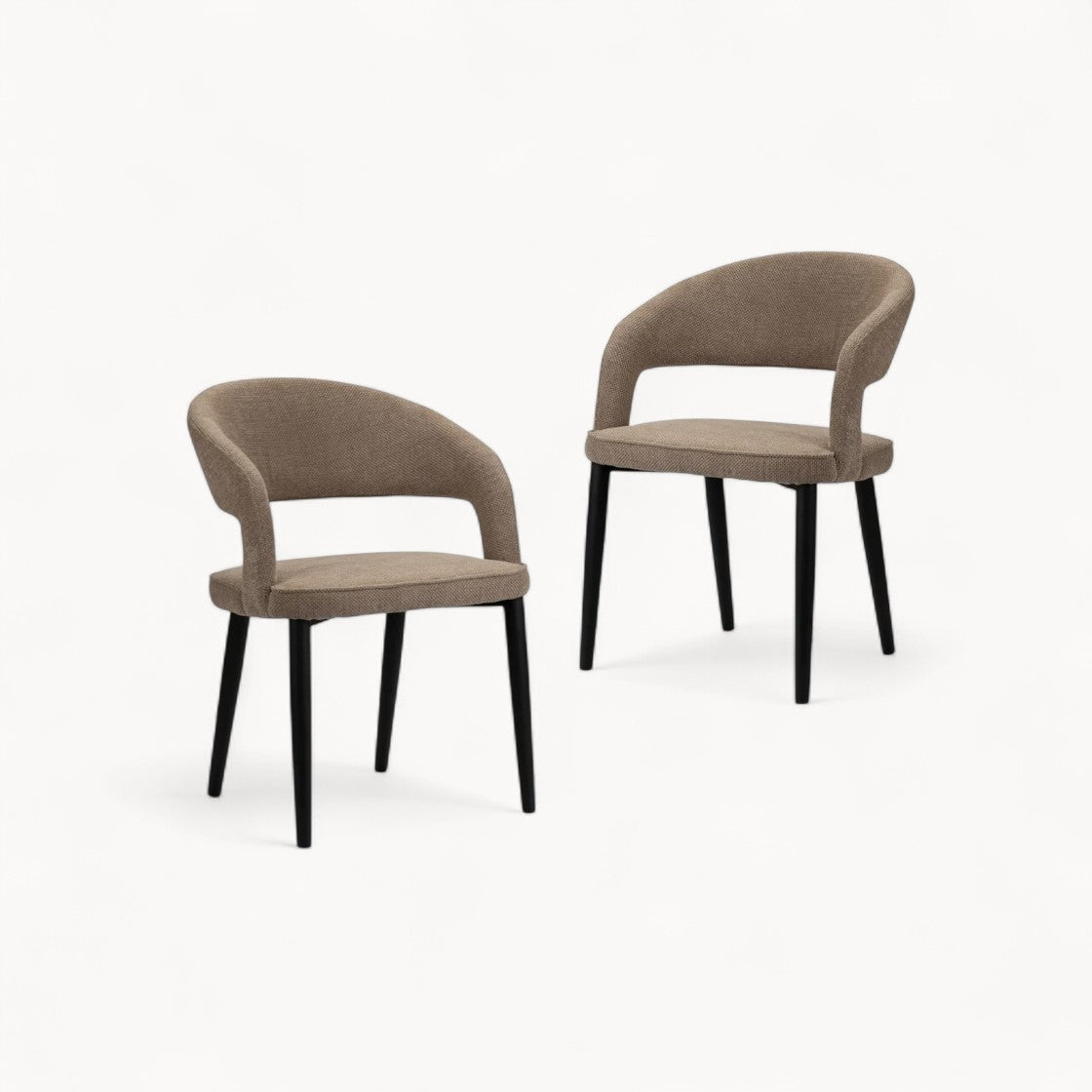 Gestoffeerde stoelen Lois, 2 stuks