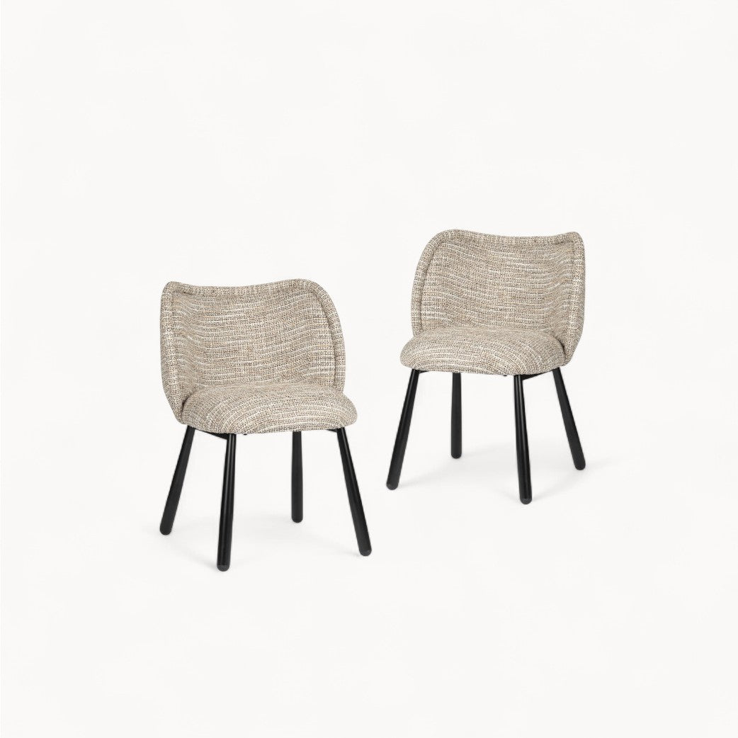 Gestoffeerde stoelen Vienna, 2 stuks